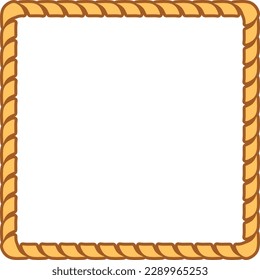 Rope-Border-Vektorhintergrund-Illustration