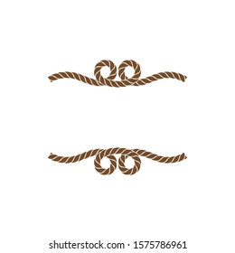 rope border vector illustration design template