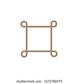 rope border vector illustration design template