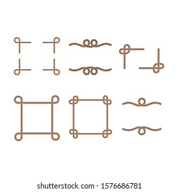 rope border vector illustration design template