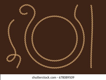 Rope Brush Vector