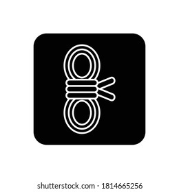 Rope (Camping) icon Glyph vector