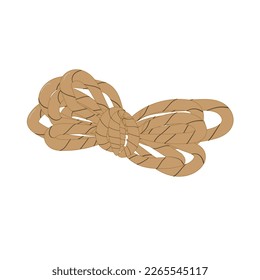 rope camping illustration icon on white background