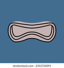 Rope cat scratcher black line icon. Pictogram for web page, mobile app, promo.