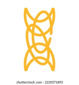 rope chain color icon vector. rope chain sign. isolated symbol illustration