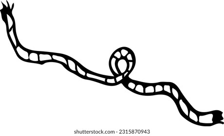 Ilustración del vector de doodle de color de los árboles
