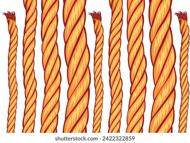 rope composition in yellow color for element design.