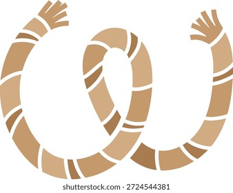 Seilkonzept Buchstabe W-Logo