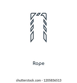 Rope concept line icon. Linear Rope concept outline symbol design. This simple element illustration can be used for web and mobile UI/UX.