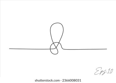  rope continuous line art drawing