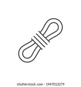 Rope or cord line outline icon