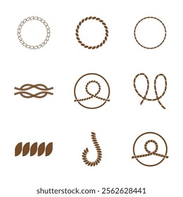 Rope Design Drawing Logo Illustration