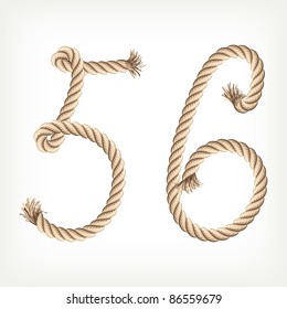 Rope digits 5, 6