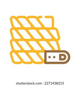 rope fitness sport color icon vector. rope fitness sport sign. isolated symbol illustration