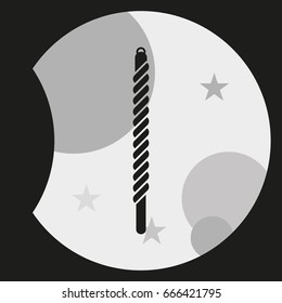 Rope flat icon.