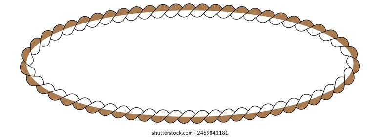 Rope Flat Icon Isolated On White Background