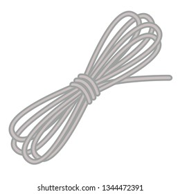 Rope flat illustration on white