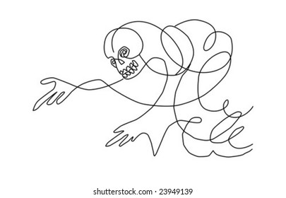rope in form of the skeleton