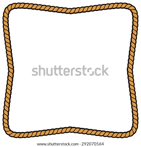 Rope Frame Stock Vector (Royalty Free) 292070564 - Shutterstock