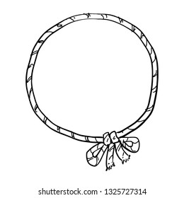 rope frame hand drawn