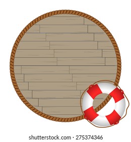 rope frame with  ring life