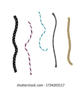Rope Frame. Vector illustration. White background