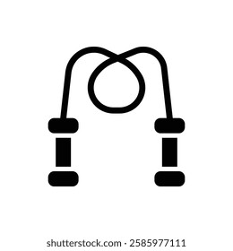 Rope Glyph Icon. Rope Icon