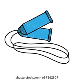 rope gym isolated icon
