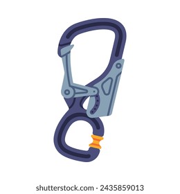 Rope Hand Ascender as Climbing Equipment Vector Illustration
