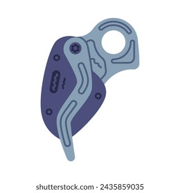 Rope Hand Ascender as Climbing Equipment Vector Illustration