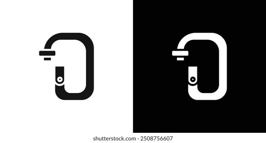 Rope Hook icon Flat fill set collection