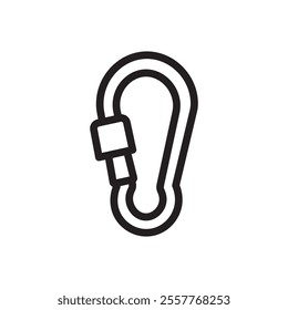 Rope Hook icon Outline vector for web ui