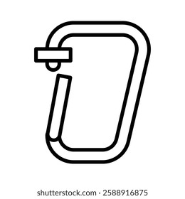 Rope Hook icon Outline vector symbol sign