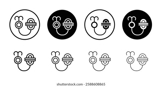 Rope Hook icon Simple outline vector logo