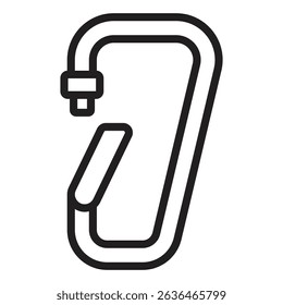 Rope Hook icon Thin line illustration