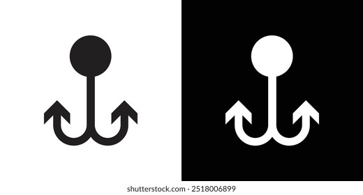 Rope Hook icon Vector flat thin line illustration