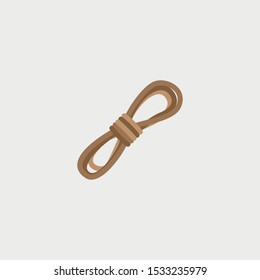 Rope icon, Construction Concept, Flat Style. - Vector
