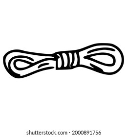 Rope icon, hand-drawn with a black outline