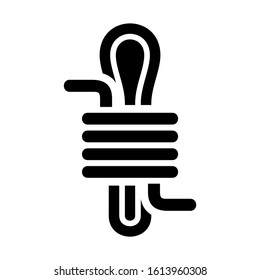 rope icon isolated sign symbol vector illustration - high quality black style vector icons
