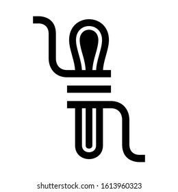 rope icon isolated sign symbol vector illustration - high quality black style vector icons
