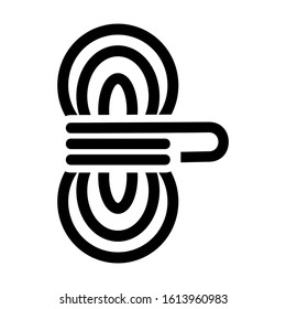 rope icon isolated sign symbol vector illustration - high quality black style vector icons
