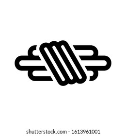rope icon isolated sign symbol vector illustration - high quality black style vector icons
