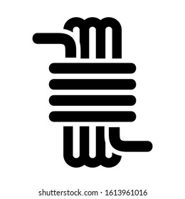 rope icon isolated sign symbol vector illustration - high quality black style vector icons
