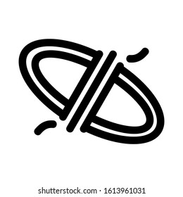 rope icon isolated sign symbol vector illustration - high quality black style vector icons

