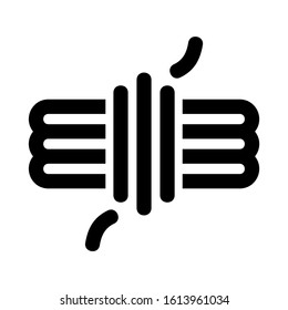 rope icon isolated sign symbol vector illustration - high quality black style vector icons
