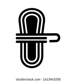 rope icon isolated sign symbol vector illustration - high quality black style vector icons
