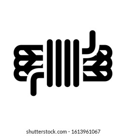 rope icon isolated sign symbol vector illustration - high quality black style vector icons
