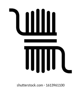 rope icon isolated sign symbol vector illustration - high quality black style vector icons
