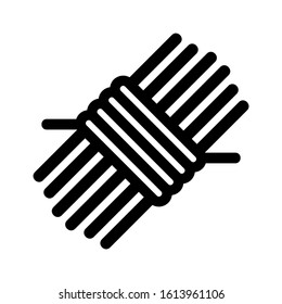 rope icon isolated sign symbol vector illustration - high quality black style vector icons
