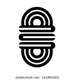 rope icon isolated sign symbol vector illustration - high quality black style vector icons

